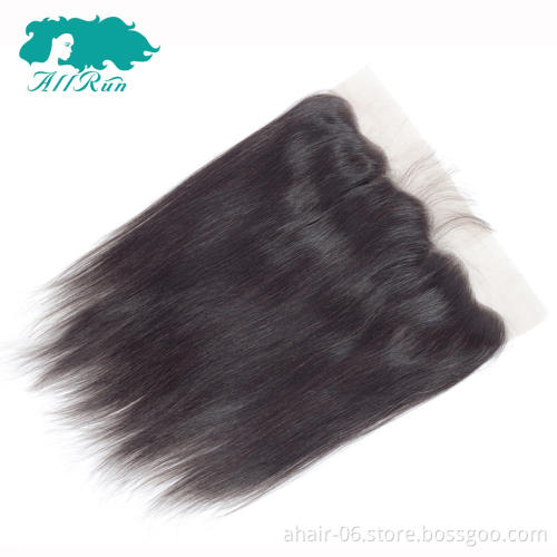 13*4 frontal straight lace closure with quality virgin hair bundles